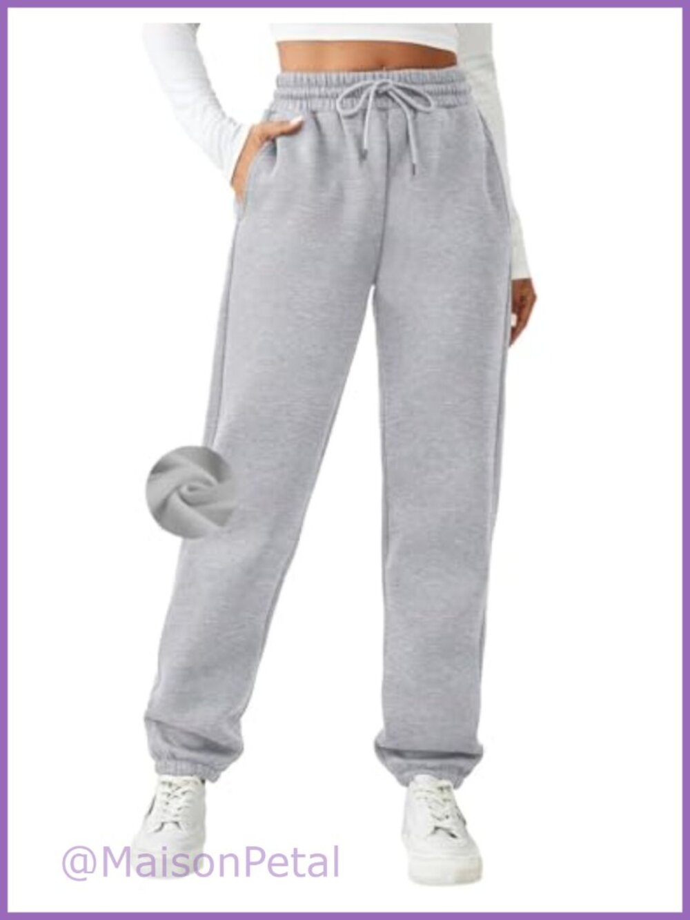 Fleece Lined Sweatpants Winter Joggers Athletic Casual Warm Trousers with
